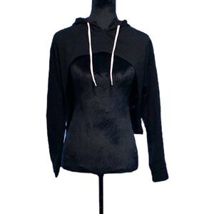 Love Super Cropped Hoodie - Size Medium